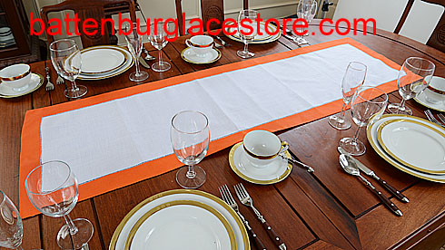 Table Runner. Color Trims. 16x54